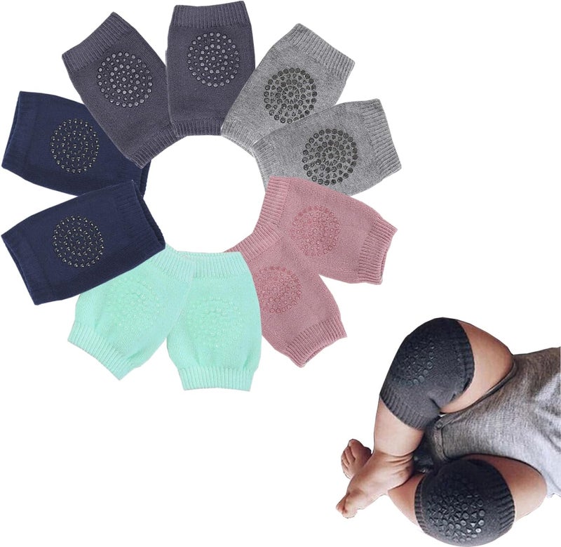 TFTSR Baby Knee Pads for Crawling (5 Pairs), Walking Protector Knee Pads For babies Toddler Kids Girls Boys 1-3 - Image 1